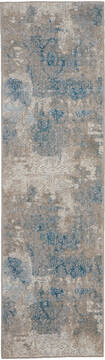 Nourison Karma Beige Runner 6 to 9 ft Polypropylene Carpet 113815