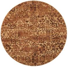 Nourison Somerset Brown Round 5 to 6 ft Polyester Carpet 114952