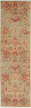Nourison Somerset Green Runner 6 ft and Smaller Polyester Carpet 114959