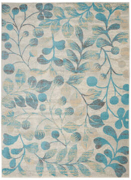 Nourison Tranquil Beige Rectangle 4x6 ft Polypropylene Carpet 115020