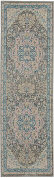 Nourison Tranquil Grey Runner 6 to 9 ft Polypropylene Carpet 115108