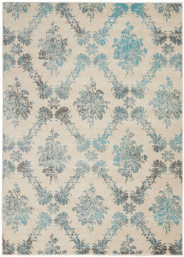 Nourison Tranquil Beige Rectangle 6x9 ft Polypropylene Carpet 115154