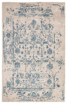 Jaipur Living Citrine Grey Rectangle 5x8 ft Wool and Viscose Carpet 116719