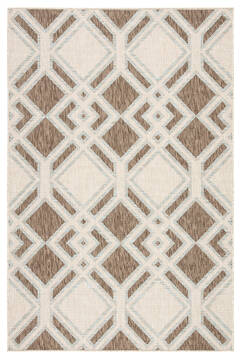 Jaipur Living Decora by Nikki Chu Brown Rectangle 5x8 ft Polyester Carpet 117090