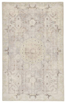 Jaipur Living Kai Grey Rectangle 5x8 ft Wool Carpet 117819