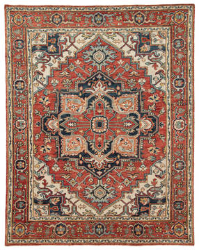 Jaipur Living Salinas Red Rectangle 8x11 ft Wool Carpet 119174
