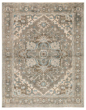 Jaipur Living Salinas Grey Rectangle 6x9 ft Wool Carpet 119181