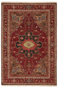 Jaipur Living Uptown By Artemis Red Rectangle 6x9 ft Wool Carpet 119414