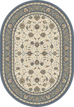 Dynamic ANCIENT GARDEN Beige Oval 3x5 ft  Carpet 119898