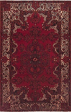 Mahal Red Hand Knotted 6'8" X 10'5"  Area Rug 100-12064