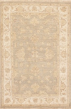 Pakistani Chobi Beige Rectangle 3x5 ft Wool Carpet 12113
