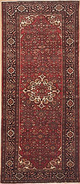 Persian Hamedan Red Runner 10 to 12 ft Wool Carpet 12286