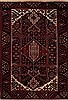 Hamedan Red Hand Knotted 47 X 67  Area Rug 251-12437 Thumb 0