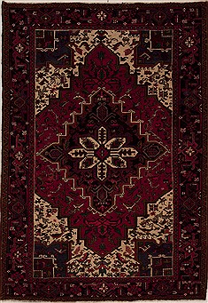 Goravan Red Hand Knotted 6'9" X 9'6"  Area Rug 251-12476