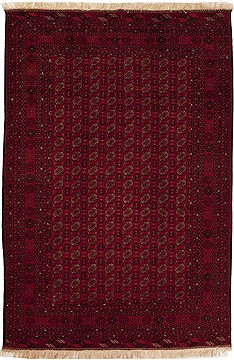 Pakistani Bokhara Red Rectangle 7x9 ft Wool Carpet 12512