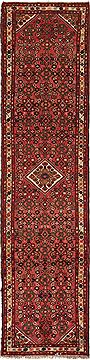 Hossein Abad Purple Runner Hand Knotted 2'6" X 10'0"  Area Rug 251-12655