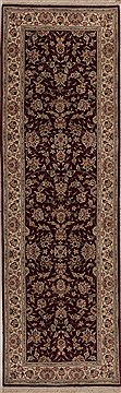 Chinese Tabriz Red Runner 6 to 9 ft Wool Carpet 12760
