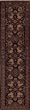 Persian Hamedan Blue Runner 10 to 12 ft Wool Carpet 12837