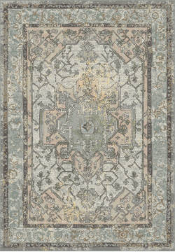 Dynamic HORIZON Blue Rectangle 5x8 ft  Carpet 121130