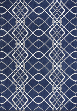 Dynamic VILLA Blue Rectangle 4x6 ft  Carpet 122992