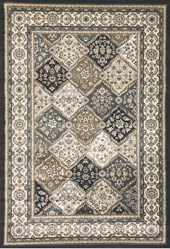 Dynamic YAZD Grey Rectangle 8x11 ft  Carpet 123054