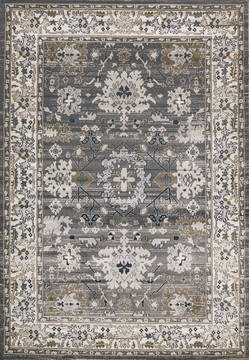 Dynamic YAZD Grey Rectangle 8x11 ft  Carpet 123072