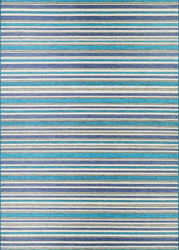 Couristan CAPE Blue Rectangle 2x4 ft Polypropylene Carpet 125715