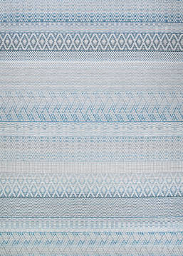 Couristan CAPE Blue Runner 10 to 12 ft Polypropylene Carpet 125786