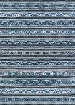 Couristan CAPE Blue Runner 10 to 12 ft Polypropylene Carpet 125905