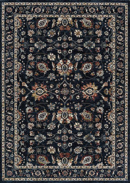 Couristan MONARCH Blue Rectangle 3x5 ft Polypropylene Carpet 127425