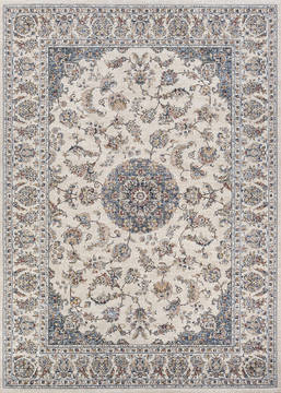 Couristan MONARCH Beige Rectangle 5x8 ft Polypropylene Carpet 127431