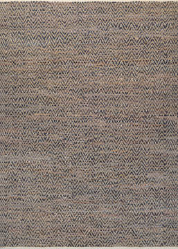 Couristan NATURES ELEMENTS Brown Rectangle 4x6 ft Cotton and Jute Carpet 127606