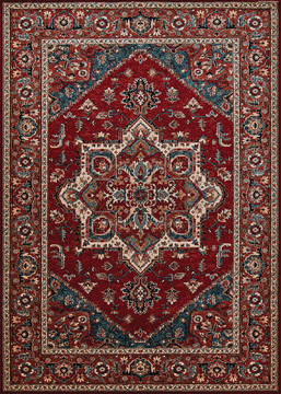 Couristan OLD WORLD CLASSIC Red Rectangle 4x6 ft  Carpet 127617