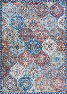 Couristan PASHA Multicolor Rectangle 5x8 ft Polyester Carpet 127749