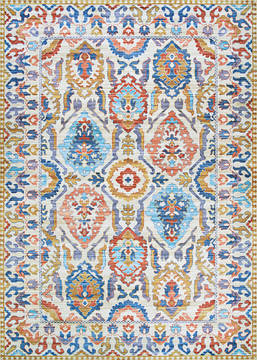 Couristan PASHA Beige Rectangle 5x8 ft Polyester Carpet 127765