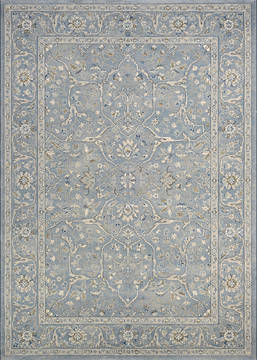 Couristan SULTAN TREASURES Blue Rectangle 9x12 ft Polypropylene Carpet 128536