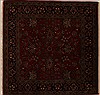 Semnan Red Square Hand Knotted 51 X 51  Area Rug 251-13023 Thumb 0