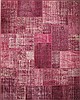 Patchwork Red Hand Knotted 80 X 100  Area Rug 300-13201 Thumb 0