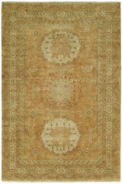 Kalaty ANTALYA Beige Rectangle 6x9 ft Wool Carpet 132731