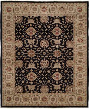 Kalaty BASHIR Blue Rectangle 12x15 ft Wool Carpet 132746