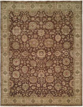 Kalaty BASHIR Brown Rectangle 2x3 ft Wool Carpet 132764