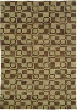 Kalaty JADE Brown Rectangle 8x10 ft Wool Carpet 133183