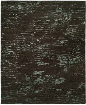 Kalaty ORIGINS Grey Rectangle 6x9 ft Wool and Silkette Carpet 133537