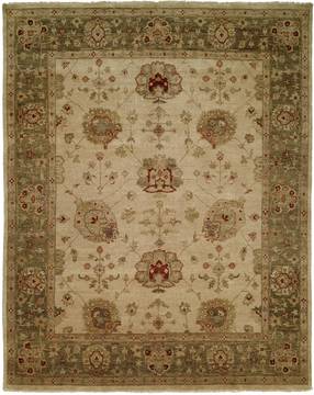 Kalaty OUSHAK Beige Rectangle 2x3 ft Wool Carpet 133594