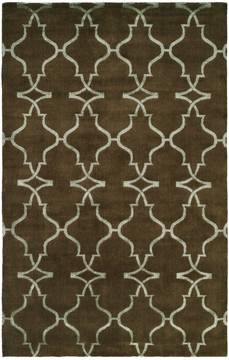 Kalaty PORTFOLIO Brown Rectangle 8x10 ft Wool and Silkette Carpet 133705