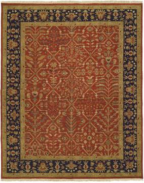 Kalaty SOUMAK Red Square 5 to 6 ft Wool Carpet 134203