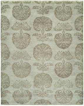 Kalaty VERONA Green Rectangle 4x6 ft Wool Carpet 134515