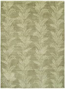 Kalaty VERONA Green Rectangle 6x9 ft Wool Carpet 134538
