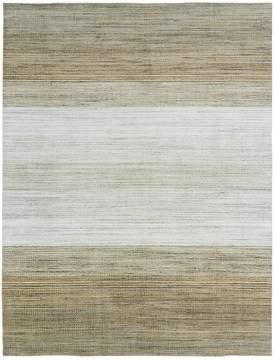 Kalaty SERENITY Grey Rectangle 2x3 ft Wool and Silkette Carpet 134939