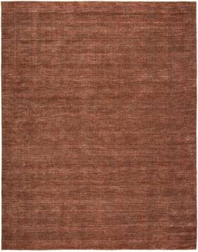 Kalaty TERRA Brown Rectangle 9x12 ft Wool and Silkette Carpet 135141